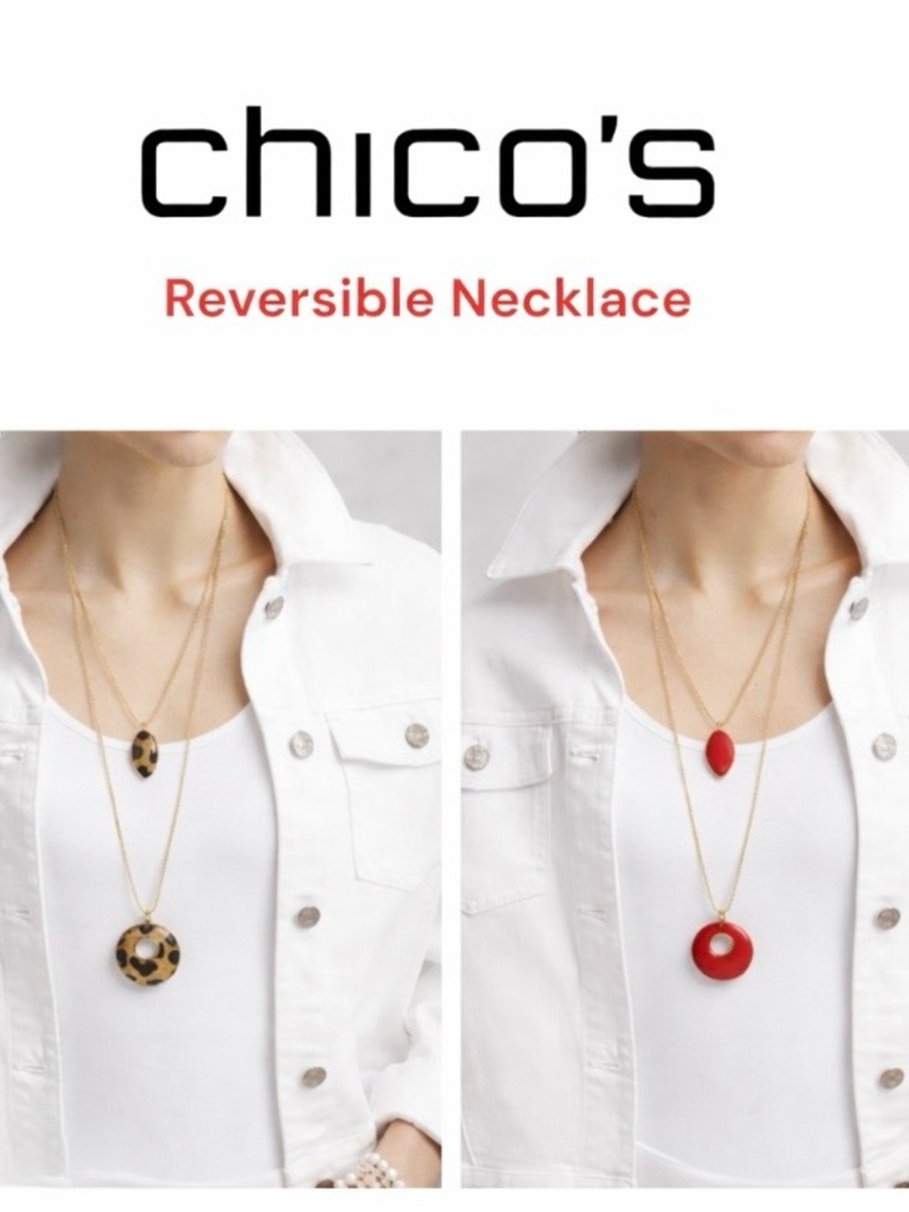 Chico’s Stylish Reversible Necklace